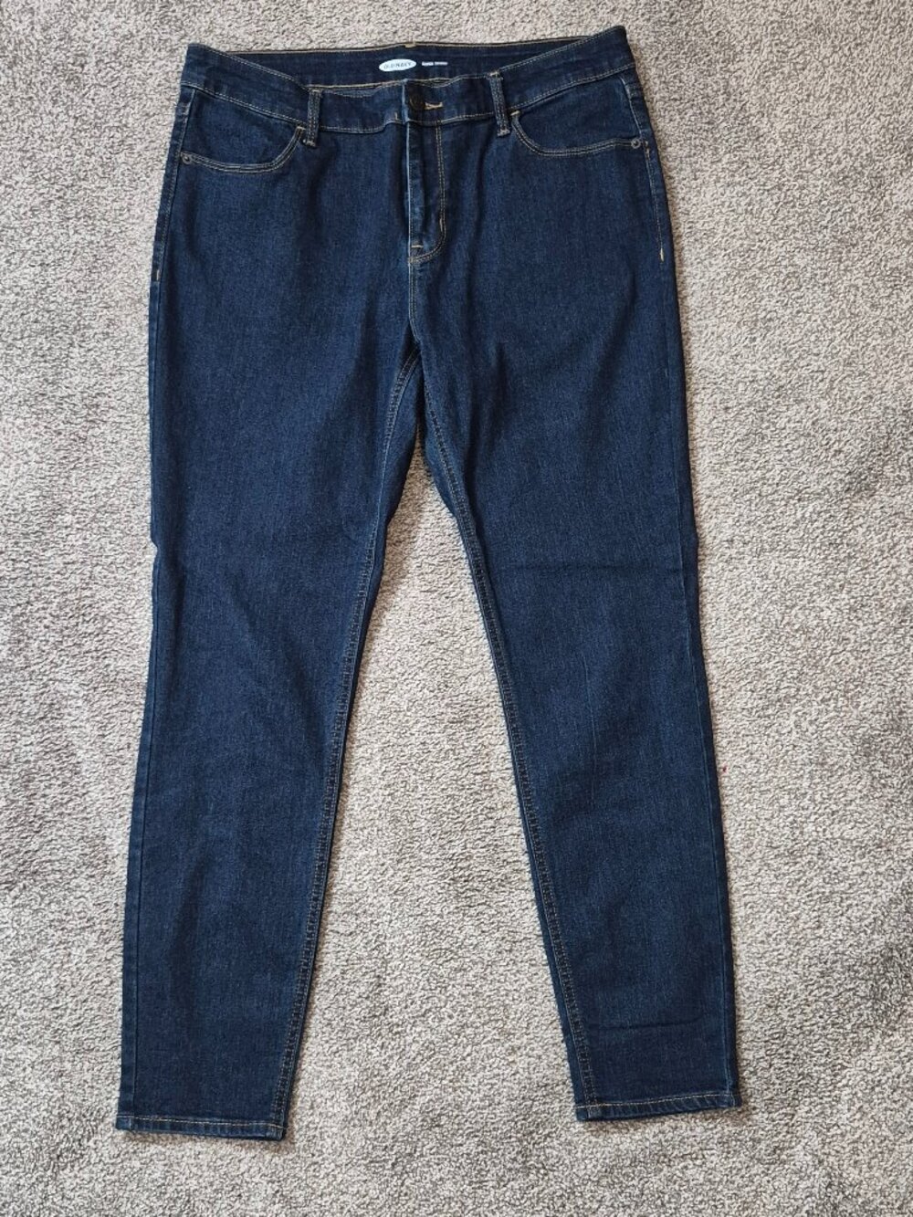OLD NAVY Super Skinny Dark Blue Stretchy Jeans; Size 12